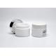 Sustainable 50ml Opal Glass Cosmetic Jars Round White Glass Face Cream Jar Packaging, Primary Medical Skincare Jars