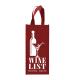 Tote Reusable Double Bottles Non Woven Wine Bags 85gsm Folding Laminated