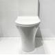 Modern Ceramic Sanitary Ware Round Rimless Tornado Bathroom Two Piece Toilet