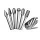 10pcs Set Carbide Cutter Rotary Burrs Rotary File 10mm Burr Diameter And  6mm Shank