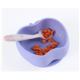 Food Grade Children'S Large Suction Cup Silicone Bowl Baby Integrated Anti Slip Supplementary Food Bowl