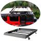 High Load Capacity Jeep Wrangler Roof Rack Basket with Integrated Ladder 400kg Capacity