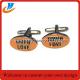 Custom metal cuff links/tie clip cufflinks with customer cufflink design