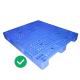 Warehouse PE Injection Molded Pallets 2000Kg Dynamic Load HDPE Hygienic