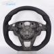 Full Leather Racing Ford Carbon Fiber Steering Wheel Plain Weave F150