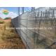 Garden 50x100mm Aperture Welded Mesh Fence Hot Dip Galvanized With V Bends