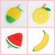 Fruit Silicone Mold – Reusable BPA-Free Food-Grade Silicone Ice Cube Tray with Watermelon, Lemon, Pineapple Shapes – Flexible Non-Stick Mold for Ice, Chocolate, Candy, Jelly, Soap & More
