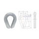 Low Carbon Mild Steel  Wire Rope Thimble Heavy Duty 0.5 Inch 13mm