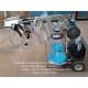 Transparent Buckets Mobile Milking Machine For Farm Cow Milking , 25L