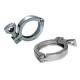 Stainless Steel Sanitary High Pressure Clamps / Ss Tc Clamp 2-6 Bar Pressure