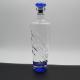 500ml 750ml Glass Vodka Whisky Bottles Super Flint Glass Material and Flat Base Design