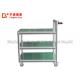 Multi Layers Heavy Duty Utility Cart , Industrial Aluminium Alloy Turnover Cart