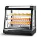 Food Warmer Display with LED Light 660x440x630mm Black Cake Showcase and Preservation