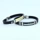 Factory Direct Stainless Steel High Quality Silicone Bracelet Bangle LBI57
