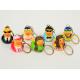 OEM Singer / Swan Character Mini Duck Keychains Toy BPA Free Vinyl Material Kechain Duck toy