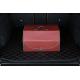 PU Red Foldable Car Trunk Organizer Bag For Ourdoor Travel Storage