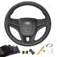 Car Accessories Black Artificial Leather Black DIY Steering Wheel Cover For Chevrolet Orlando 2010 2011 2012 2013 2014 2015