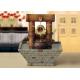 Bamboo Home Interiors Decoration  Tv Cabinet Living Room Tabletop Indoor Water Fountain With LED