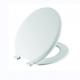 Slow-Close Hinged Round Toilet Seat Cover Made of Polypropylene for Modern Bathrooms