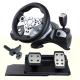 Multi Platform Video Game Computer Steering Wheel With Foot Pedal FOR PC Direct-X X-INPUT P2 P3