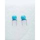 Durable Y2 1000 Pf Ceramic Disc Capacitor , Multifunctional Blue Ceramic Capacitor