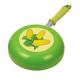 Green Nonstick Induction Frying Pan With Silk Printing Logo