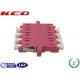 OM3 LC Fiber Optic Adapter 4 Ways Single Mode IEC Standards Customized