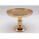 Electroplated Ceramic Cake Stand Rose Gold Color For Wedding And Party