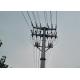 330KV Electrical Steel Transmission Line High Voltage Pole Tower Poles Conical