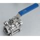 Floating 3 - pc  Ball Valves Stainless Steel For High Pressure Welding End