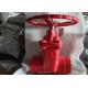 Clamp Connection Fire Protection Valves Red Color Dn100mm