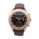 Men's Dual Time Multifunction Wrist Watch With Leather Band Luxury