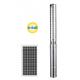 Stainless Steel Impeller Solar Water Well Pump In Built Controller For Home Use