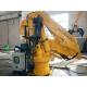 Yellow Small Knuckle Boom Crane, 1.5t@10m Foldable Ocean Crane For Sale