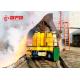 50t Stainless Plant Handling Auto Dumping Platform Trailer On Steel Rails