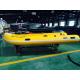 Handcrafted 6 Person 1.2mm PVC Inflatable RIB Boats Yellow CE / ISO