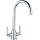 Brass Height Kitchen Mixer Taps Designed with Double Handles T81032