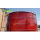 Smooth Bolted Steel Dry Bulk Storage Tanks 3450N/cm Adhesion