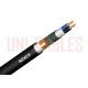 N2XCH Bare Copper Power FRNC Cable Black Outdoor With Concentric Protective Cu Wire Concrete