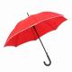 Compact Wind Resistant Umbrella , Red RPET Fabric Lightweight Golf Umbrella