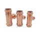 Water Pipe Industry DN20 Copper Nickel Equal Tee With Threaded Connection