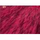 Tip Dyeing Plush Faux Fur Fabric Red Acrylic For Garments Auto Upholstery