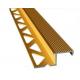 6063 Aluminum Extrusion Profile with Golden Anodized Color