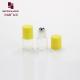 Cosmetic mini transparent color essential oil 1ml glass roller ball bottle
