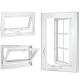 Lead Free Large UPVC Casement Window American Style With Hand Crank