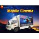 8 / 9 / 12 Seat Theme Film Mobile Cinema Truck With Electric / Hydraulic Platform