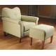 Heart Shape Back Cushion Leisure Chair Ottoman For Living Room