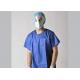 Short Sleeve Patient Surgical Gown Disposable Plastic Gowns Anti Permeate
