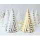Recycled Festival Party Decorations Gold Foil Paper Cone Hats Custom Size