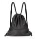 Custom 420D Large Strong Ripstop Waterproof Nylon 420D / 210D Polyester Black Drawstring Backpack